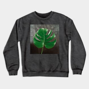 Monstera leaf Crewneck Sweatshirt
